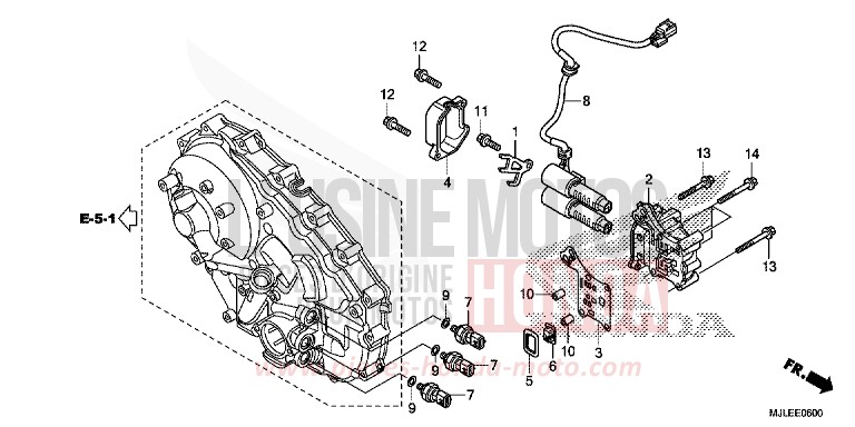 LINEAR SOLENOID for NC750SD CANDY ARCADIAN RED (R305) from 2014