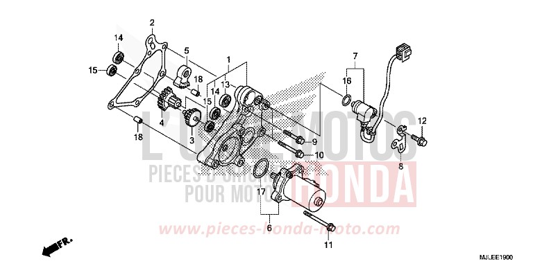 INGRANAGGIO RIDUTTORE per NC750SD CANDY ARCADIAN RED (R305) del 2014