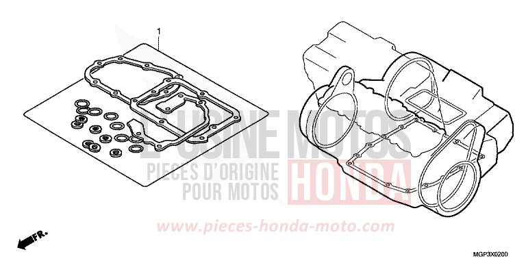 GASKET KIT B for CBR1000RR PEARL GLARE WHITE (NHB53) from 2014