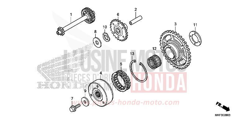STARTING CLUTCH for CBR1000RA GRAND PRIX RED (R380) from 2018