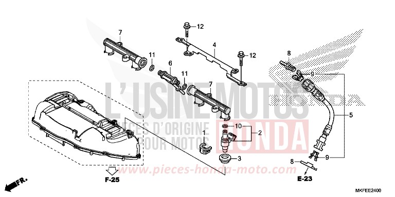 FUEL INJECTOR for CBR1000RA GRAND PRIX RED (R380) from 2019