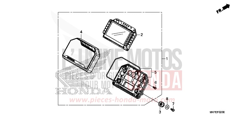 METER for CBR1000RA GRAND PRIX RED (R380) from 2019