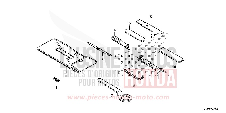 TOOLS for CBR1000RA GRAND PRIX RED (R380) from 2019