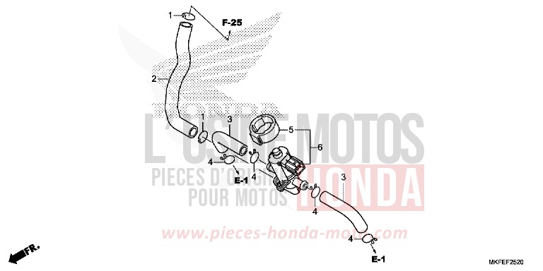 AIR INJECTION CONTROL VALVE for CBR1000RA MAT BALLISTIC BLACK METALLIC (NHA86) from 2019