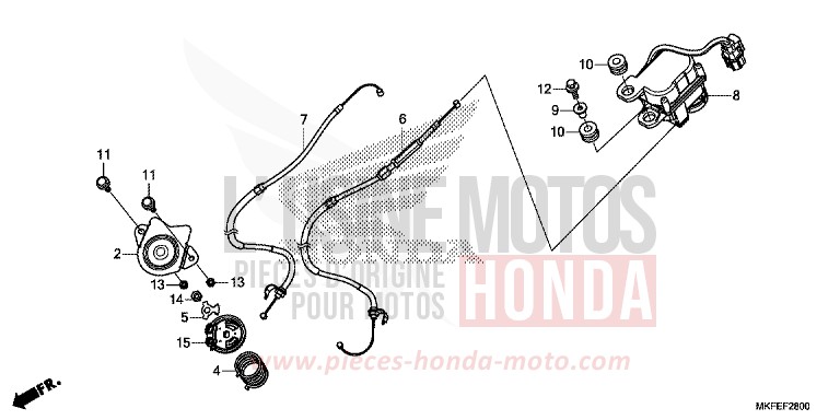 SERVO MOTOR for CBR1000RA MAT BALLISTIC BLACK METALLIC (NHA86) from 2019