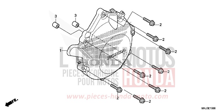 A.C. GENERATOR COVER for CB1000R CANDY CHROMOSPHERE RED (R381) from 2018