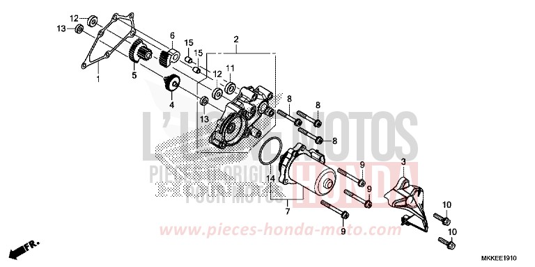 REDUCTION GEAR for CRF1000 GLINT WAVE BLUE METALLIC (B197X) from 2019