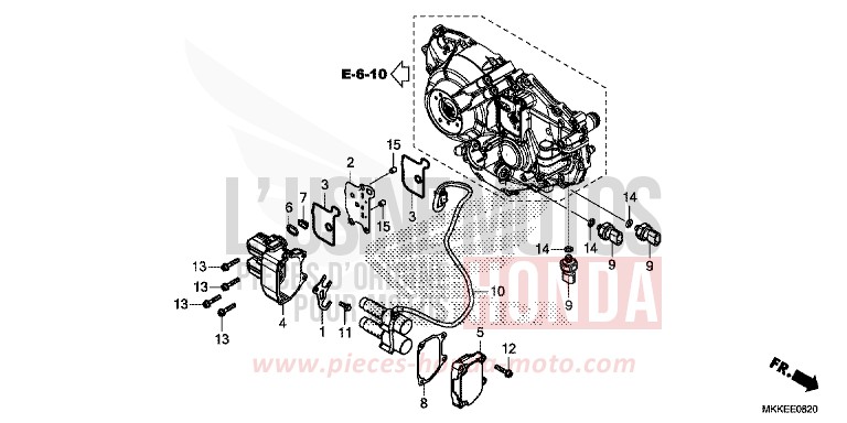 SOLENOIDE LINEARE per CRF1000 GRAND PRIX RED (R380B) del 2019