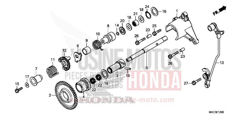 REVERSE GEARBOX for GL1800 PEARL GLARE WHITE (NHB53) from 2018