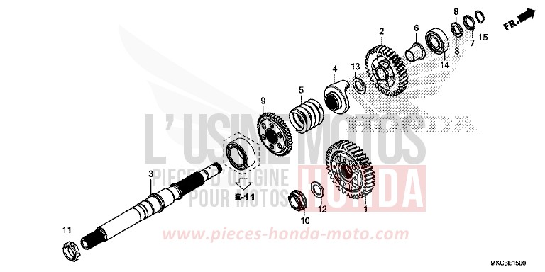 OUTPUT SHAFT for GL1800 PEARL GLARE WHITE (NHB53) from 2018