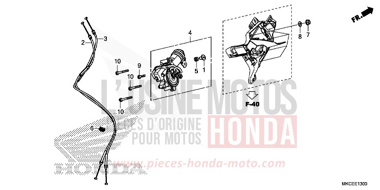 ACTUATOR ASSY., REVERSE SHIFT for GL1800 DARKNESS BLACK METALLIC (NH463) from 2019