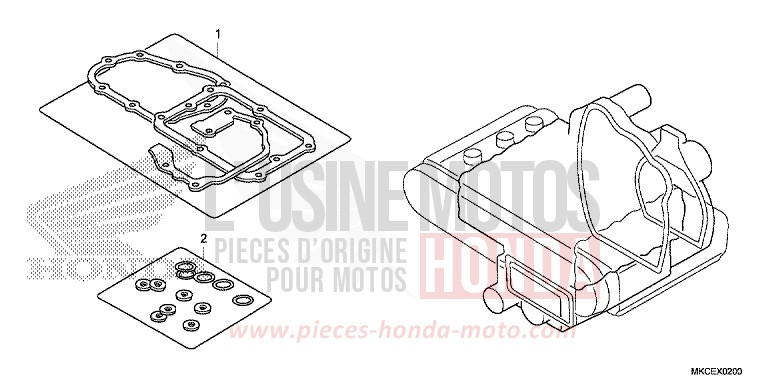 GASKET KIT B for GL1800 DARKNESS BLACK METALLIC (NH463) from 2019