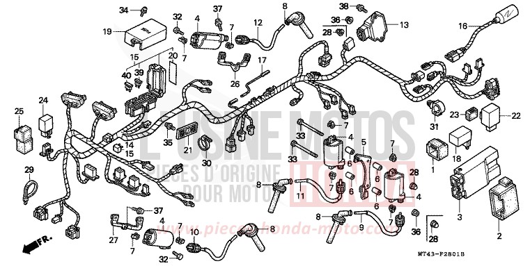 FAISCEAU DES FILS (VFR750FR/FS/FT/FV) for   from 
