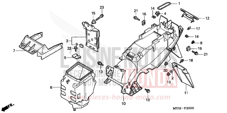 GARDE-BOUE ARRIERE for   from 
