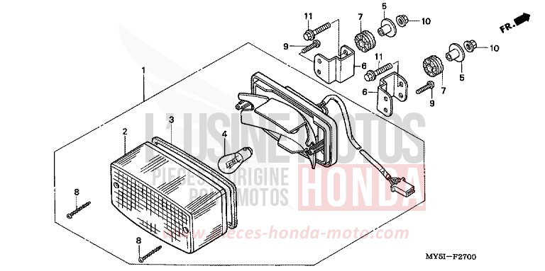 FEU ARRIERE for   from 