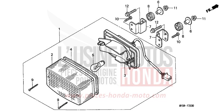 FEU ARRIERE for   from 