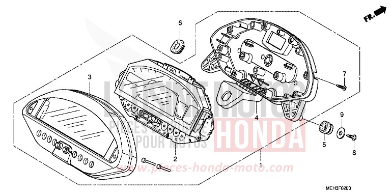 METER for DN-01 GRAPHITE BLACK (NHB01) from 2008