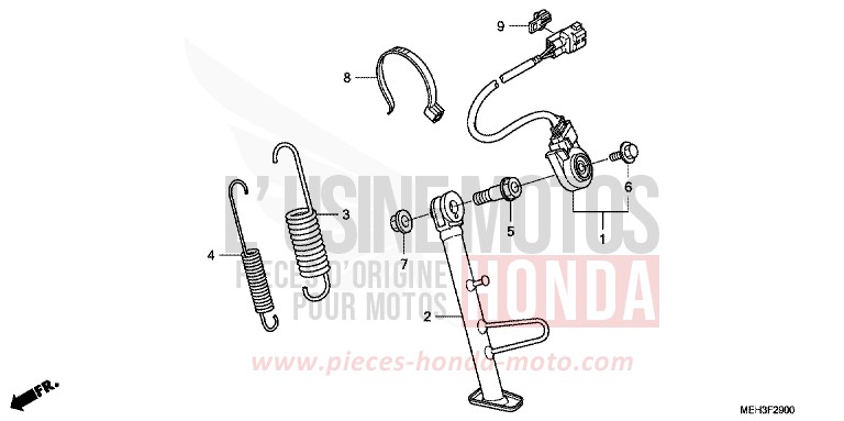 STAND for DN-01 GRAPHITE BLACK (NHB01) from 2008
