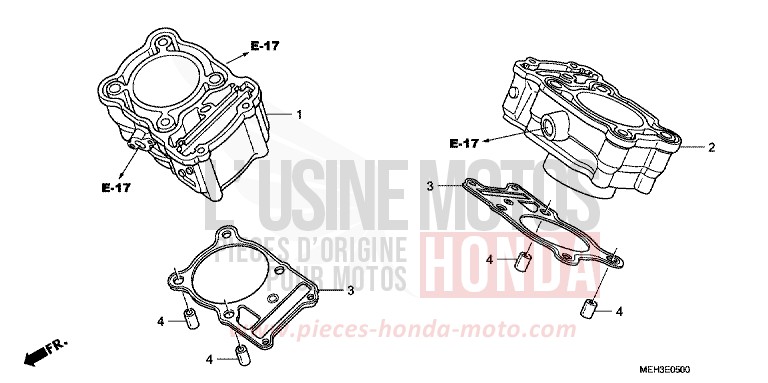 CYLINDER for DN-01 GRAPHITE BLACK (NHB01) from 2009