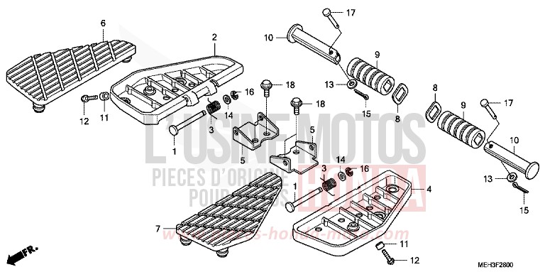 STEP for DN-01 PEARL SUNBEAM WHITE (NHA66) from 2009