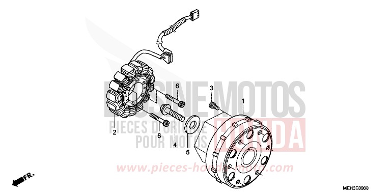 GENERATOR for DN-01 SWORD SILVER METALLIC (NHA95) from 2009