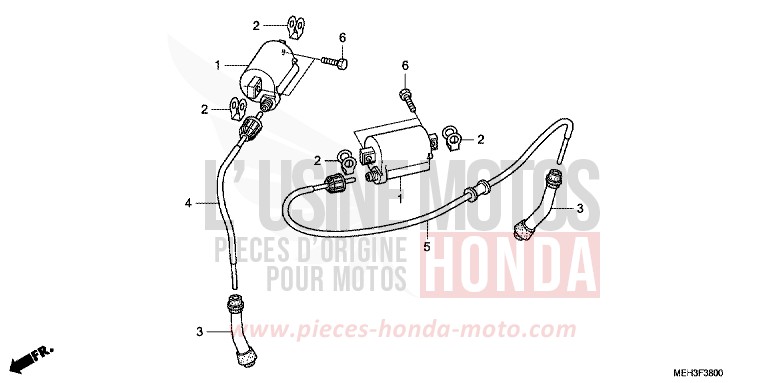 IGNITION COIL for DN-01 SWORD SILVER METALLIC (NHA95) from 2009