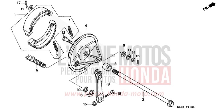 PANNEAU DE FREIN ARRIERE for   from 