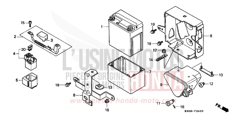 BATTERIE/BOITIER DE BATTERIE for   from 