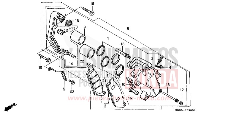 ETRIER DE FREIN AVANT for   from 
