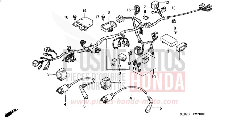 FAISCEAU DES FILS/ BOBINE D'ALLUMAGE for   from 
