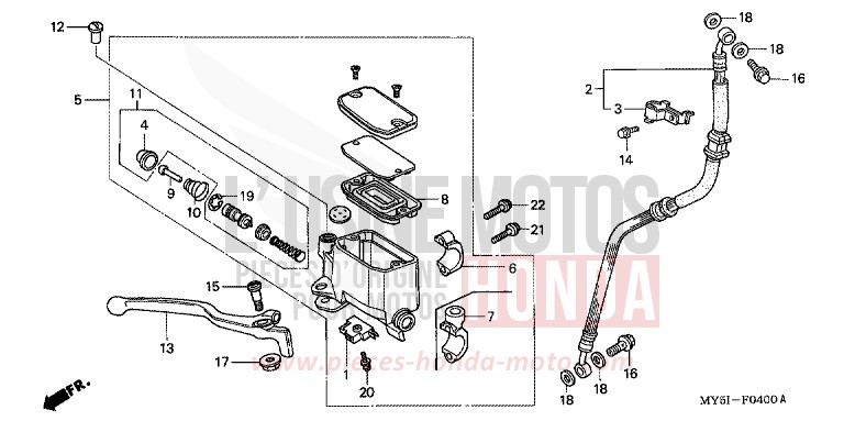 MAITRE-CYLINDRE FREIN AV. for   from 