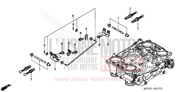 CORPS DE PAPILLON (PIECES CONSTITUTIVES) for   from 
