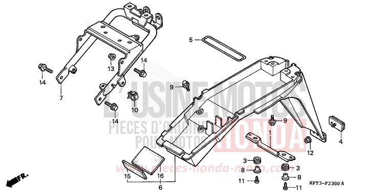 GARDE-BOUE ARRIERE for   from 