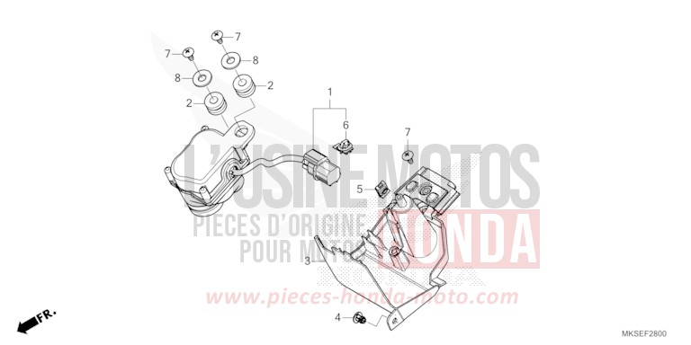 MOTORE SERVO per CRF1100A GRAND PRIX RED (R380B) del 2021