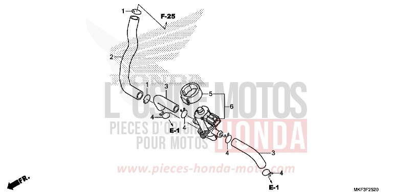 AIR INJECTION CONTROL VALVE for CBR1000SP VICTORY RED (R334X) from 2017