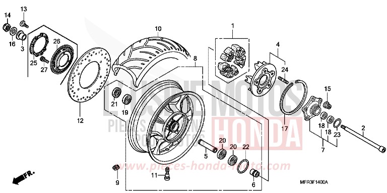 ROUE ARRIERE for   from 