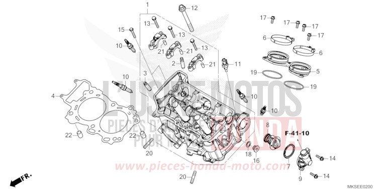 CYLINDER HEAD for CRF1100A MAT BALLISTIC BLACK METALLIC (NHA86) from 2021