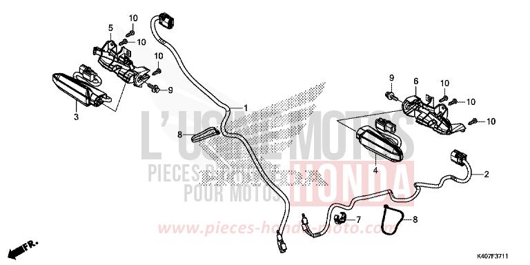 FRONT WINKER (NSS125ADK) for NSS125AD MAT CYNOS GRAY METALLIC (NH312) from 2020