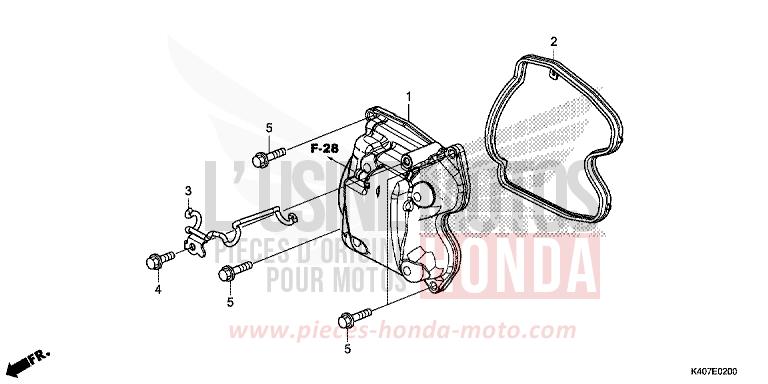 CYLINDER HEAD COVER for NSS125AD MAT CYNOS GRAY METALLIC (NH312) from 2020