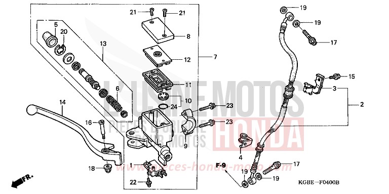 MAITRE-CYLINDRE FREIN AV. for   from 