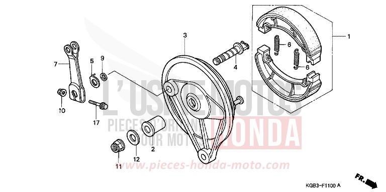 PANNEAU DE FREIN ARRIERE for   from 