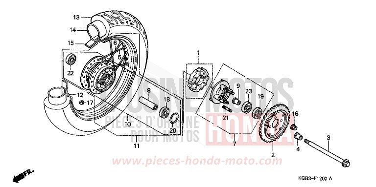 ROUE ARRIERE for   from 