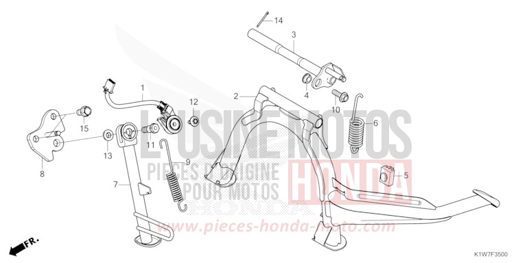 STAND for SH350i MAT CARNELIAN RED METALLIC (R384) from 2021