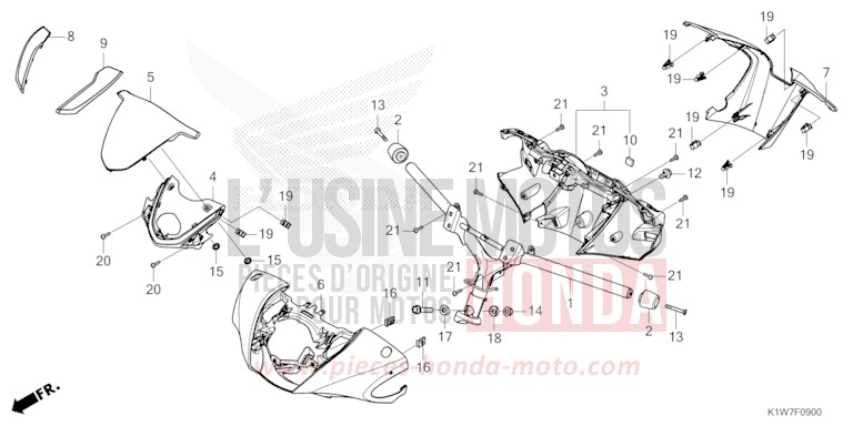 HANDLE PIPE/HANDLE COVER for SH350i MAT BLACKY GRAY METALLIC (NHA32) from 2021