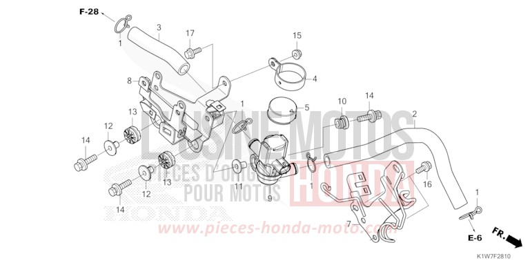 AIR INJECTION SOLENOID VALVE for SH350i MAT BLACKY GRAY METALLIC (NHA32) from 2021
