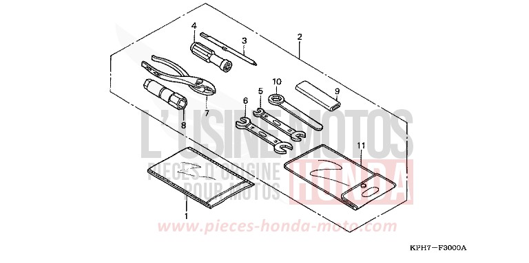 TOOLS for Innova FORCE SILVER METALLIC (NH411) from 2003