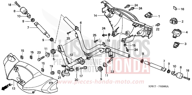 HANDLE PIPE/HANDLE COVER/SWITCH (1) for Innova MILLENNIUM RED (R263) from 2003