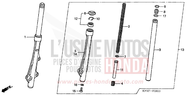 FORCELLA ANTERIORE per Innova MILLENNIUM RED (R263) del 2005