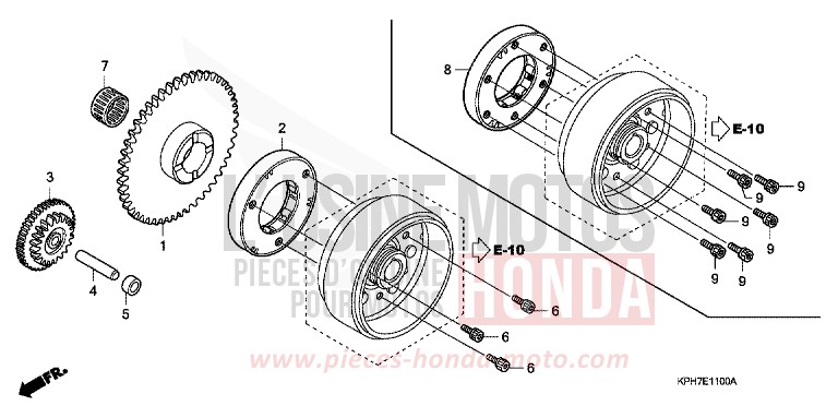 STARTING CLUTCH for Innova CANDY BEAM RED (R307) from 2007