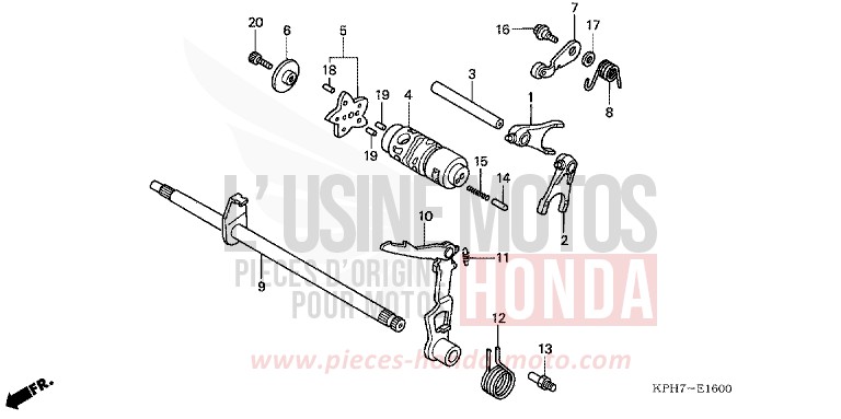 GEARSHIFT DRUM for Innova CANDY BEAM RED (R307) from 2007